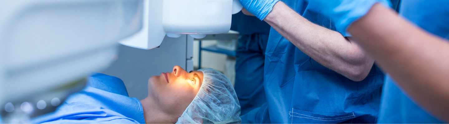 Operation chirurgie refractive